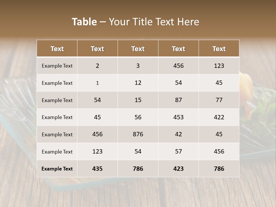 Baked Gratin Vegetable PowerPoint Template