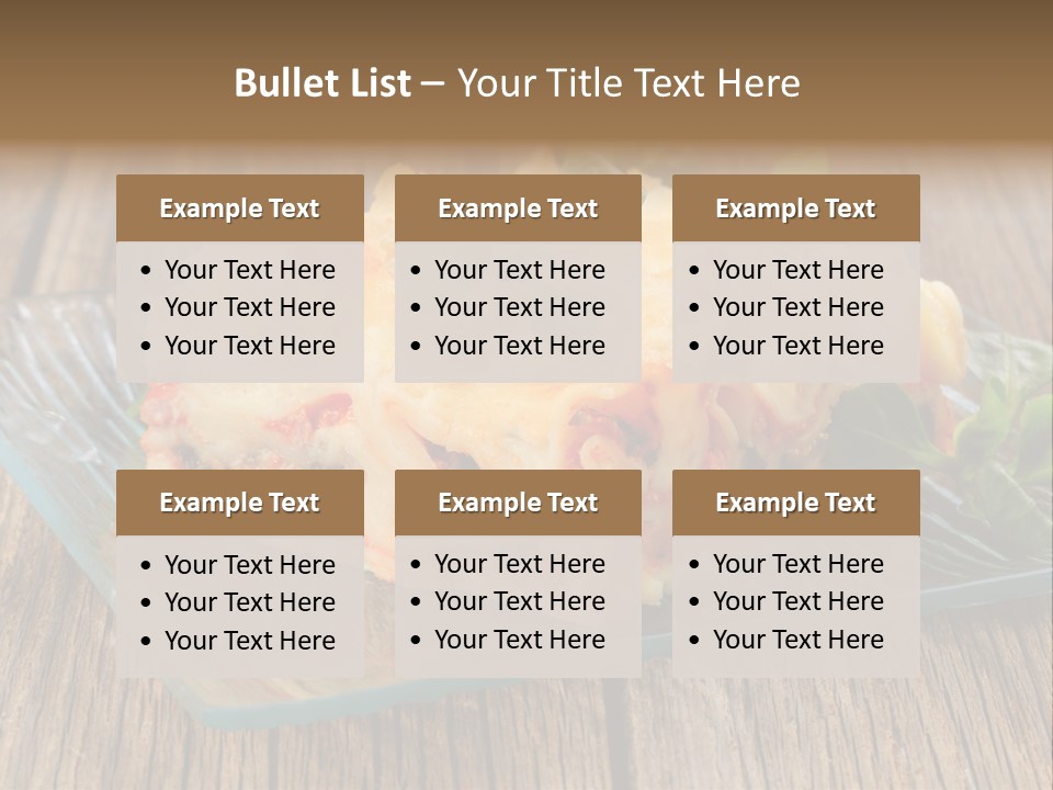 Baked Gratin Vegetable PowerPoint Template