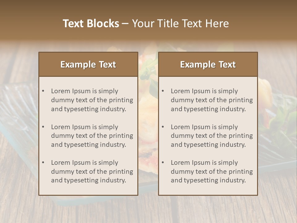 Baked Gratin Vegetable PowerPoint Template