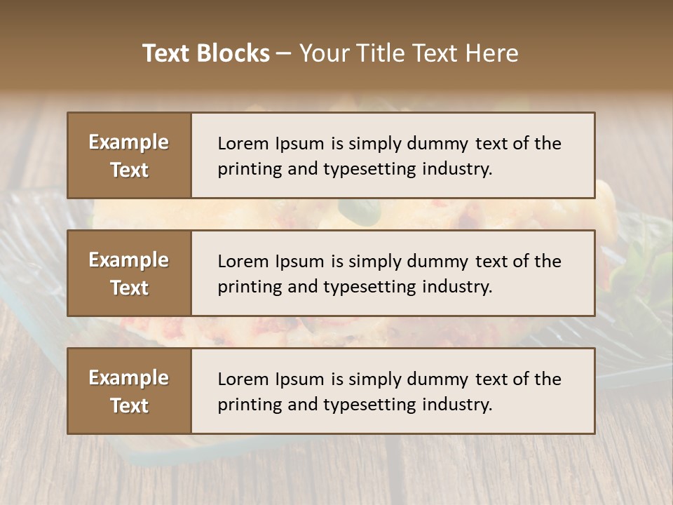 Baked Gratin Vegetable PowerPoint Template