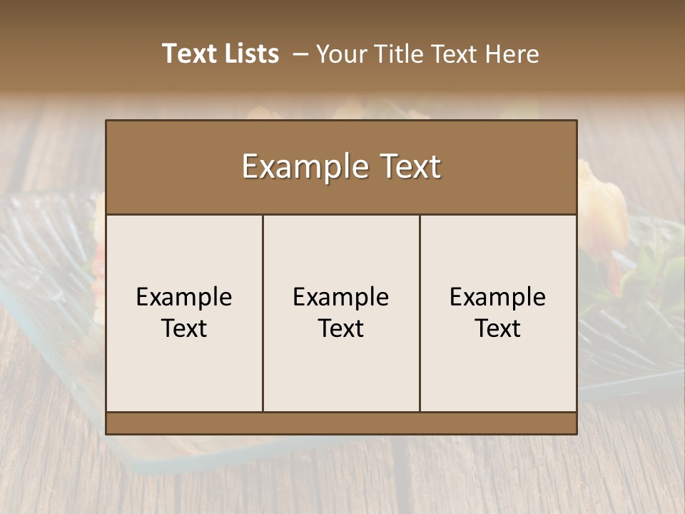 Baked Gratin Vegetable PowerPoint Template