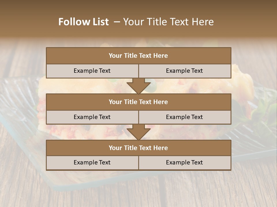 Baked Gratin Vegetable PowerPoint Template