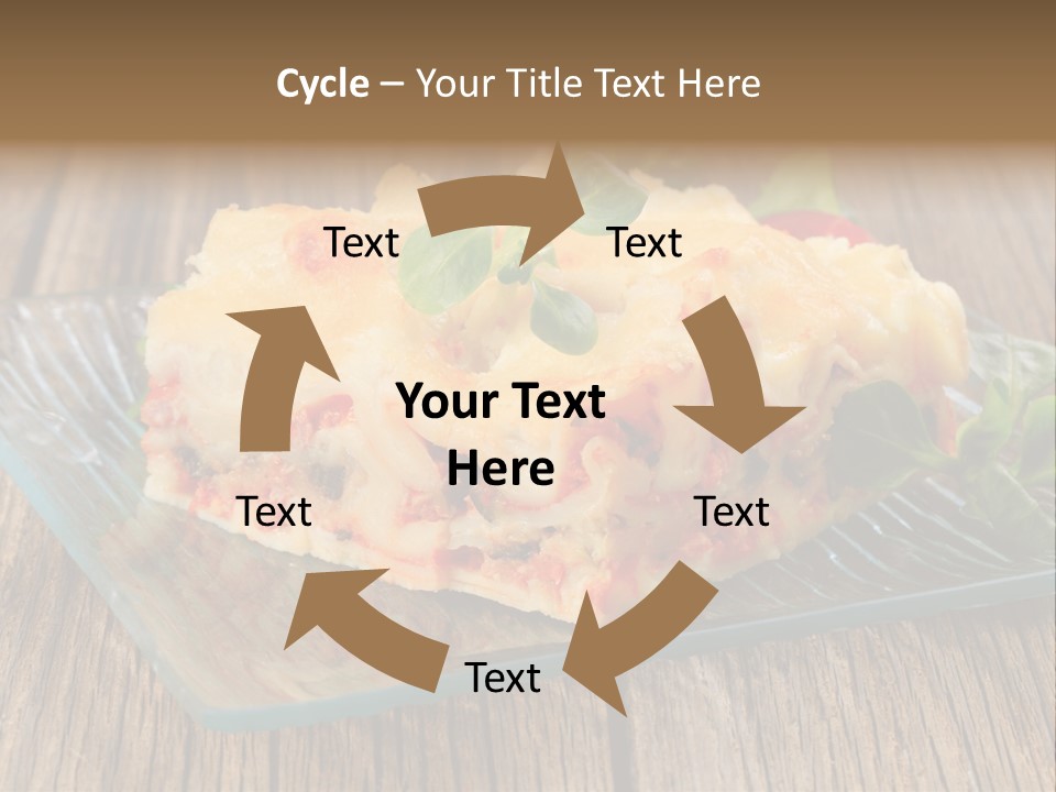 Baked Gratin Vegetable PowerPoint Template