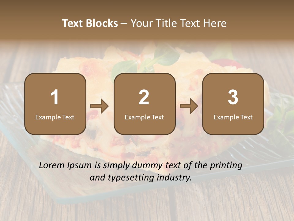 Baked Gratin Vegetable PowerPoint Template