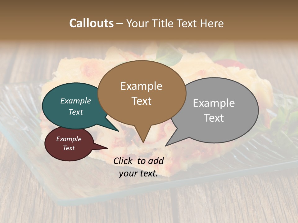 Baked Gratin Vegetable PowerPoint Template