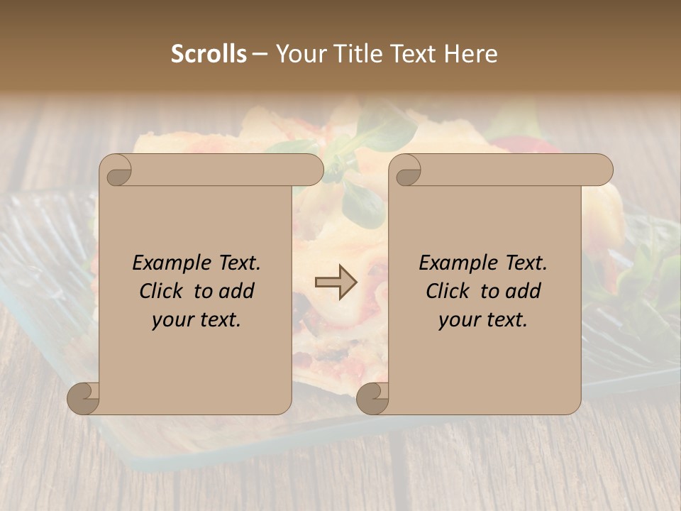 Baked Gratin Vegetable PowerPoint Template