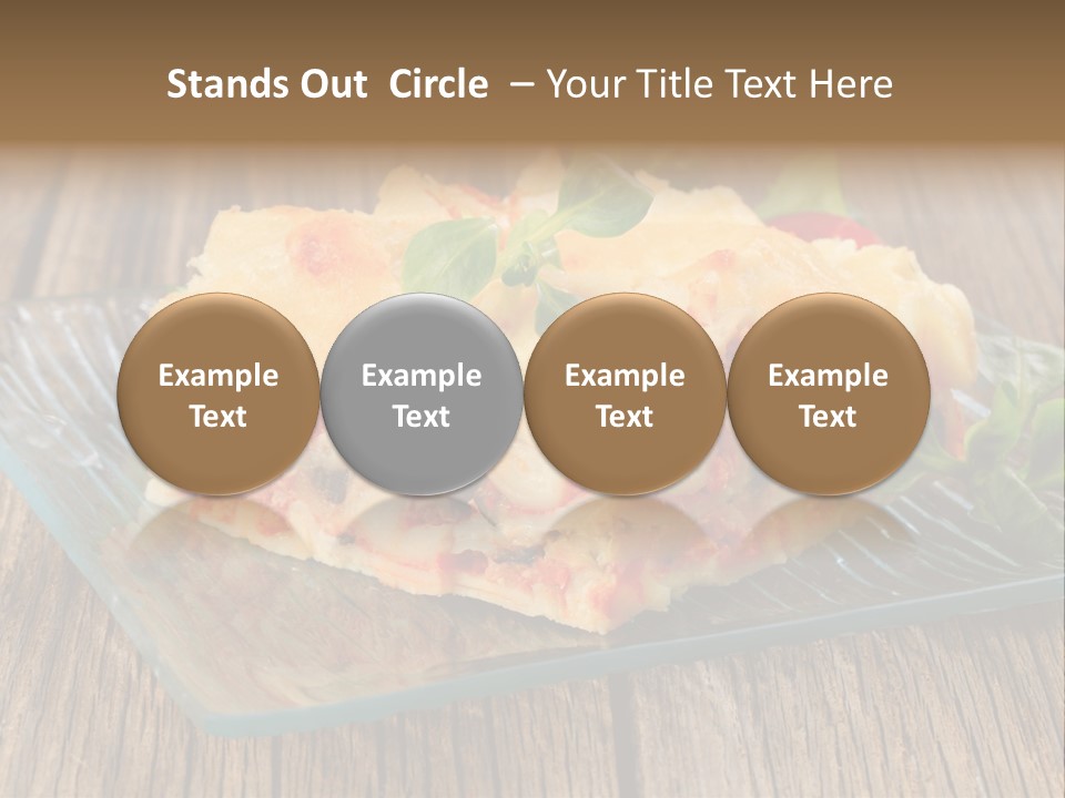 Baked Gratin Vegetable PowerPoint Template
