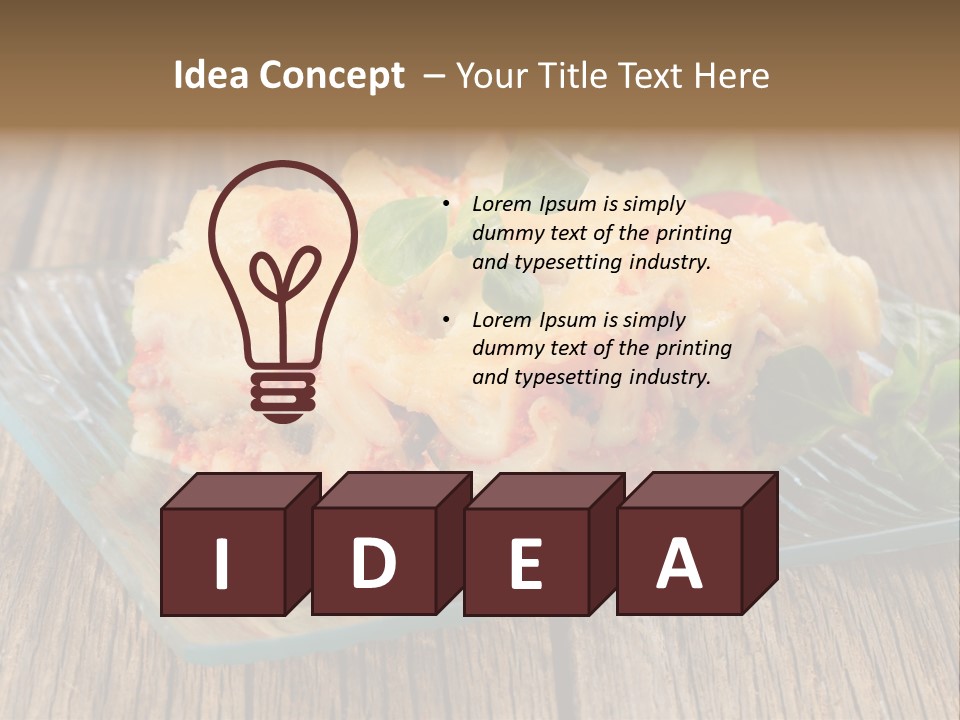 Baked Gratin Vegetable PowerPoint Template