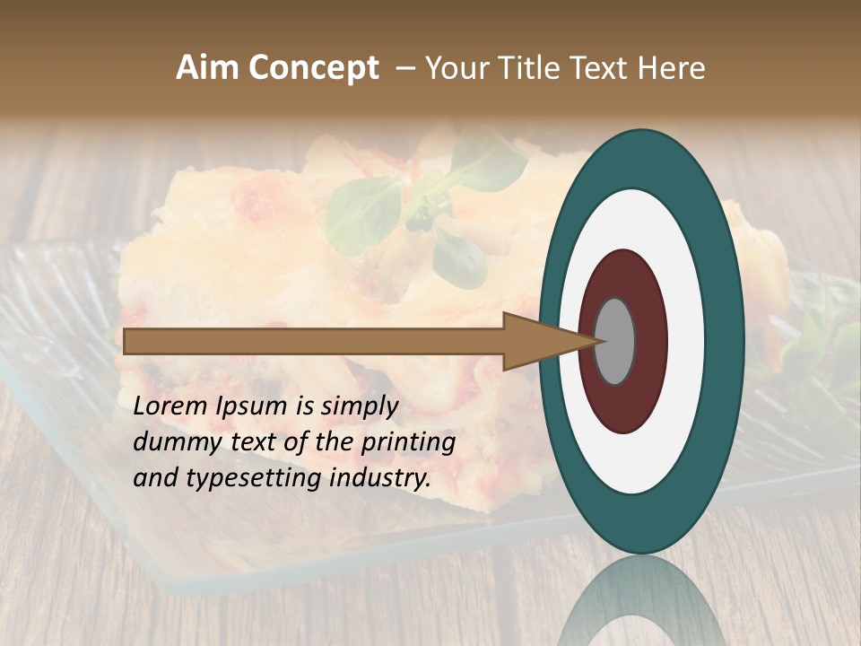 Baked Gratin Vegetable PowerPoint Template