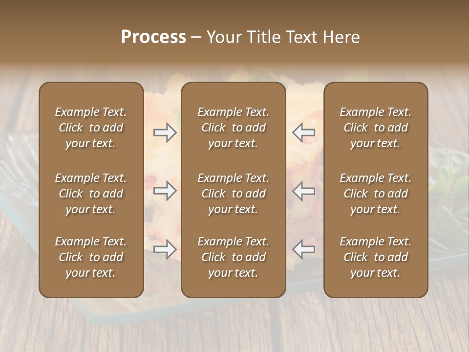 Baked Gratin Vegetable PowerPoint Template