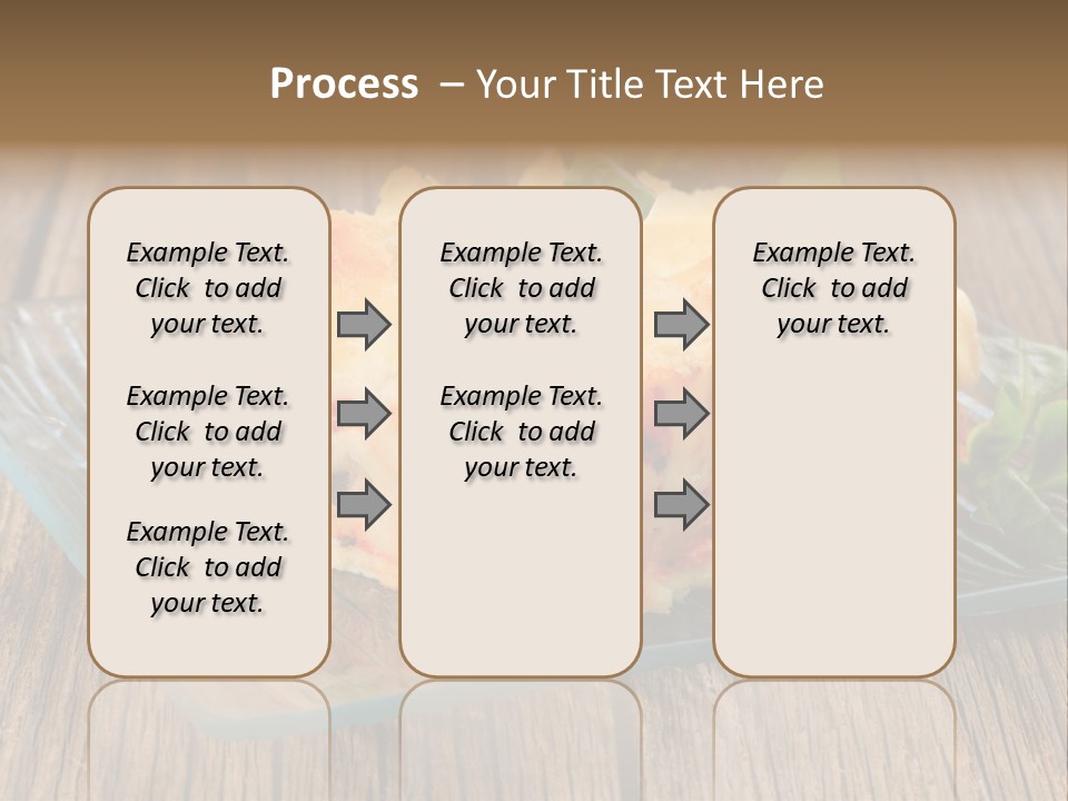 Baked Gratin Vegetable PowerPoint Template