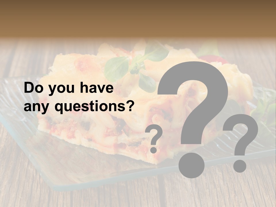 Baked Gratin Vegetable PowerPoint Template