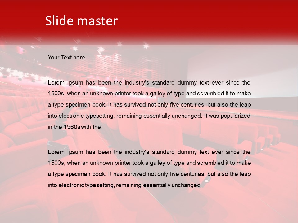 Blank Projection Modern PowerPoint Template