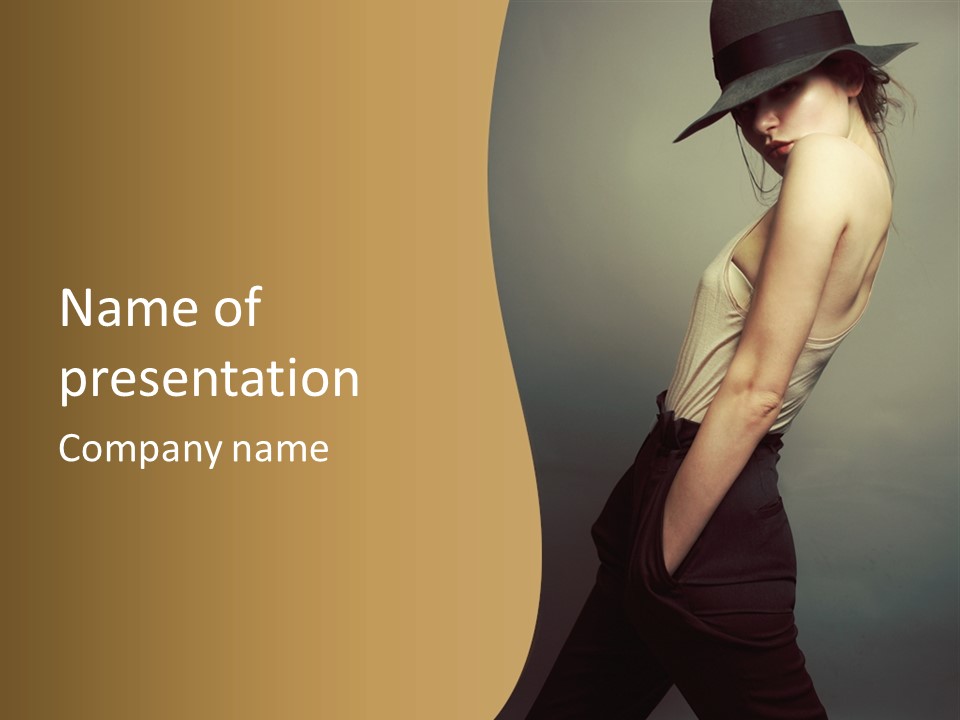 Dance Fashion Cool PowerPoint Template