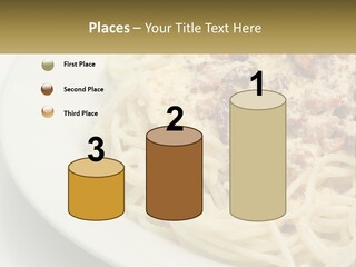 Carbonara Sauce Dinner Plate PowerPoint Template