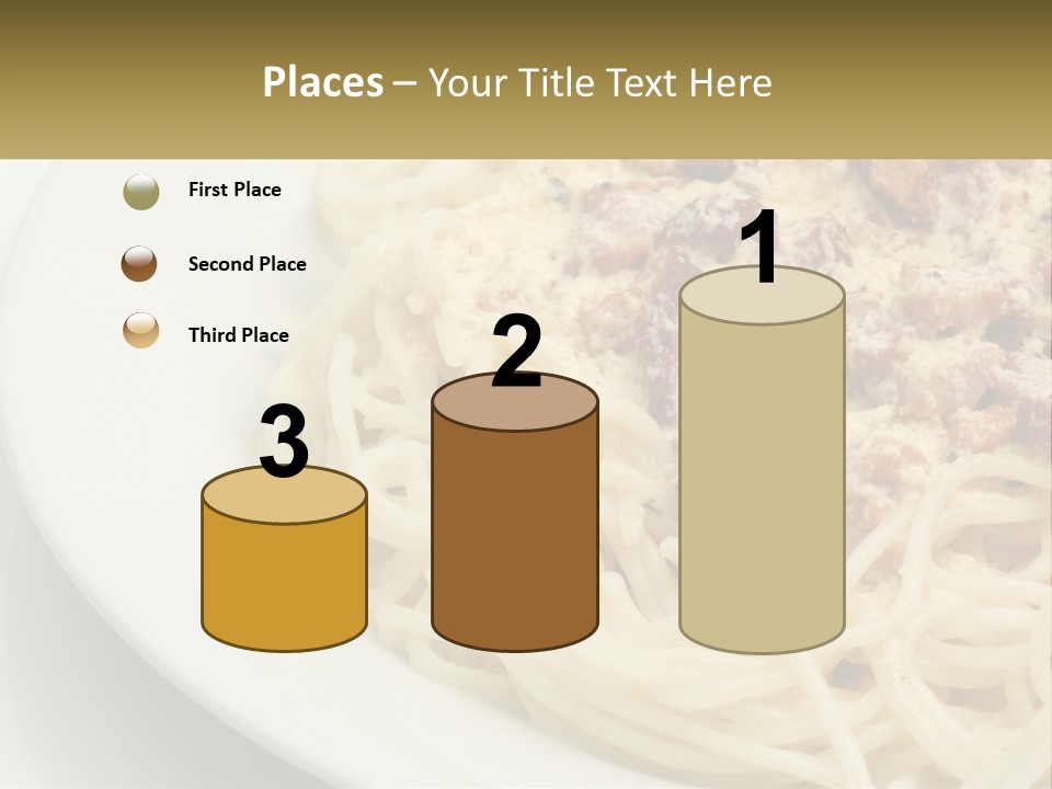 Carbonara Sauce Dinner Plate PowerPoint Template