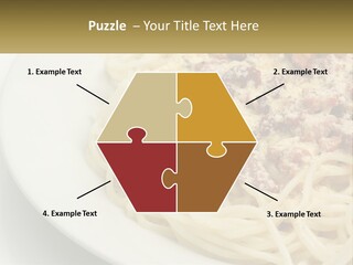 Carbonara Sauce Dinner Plate PowerPoint Template