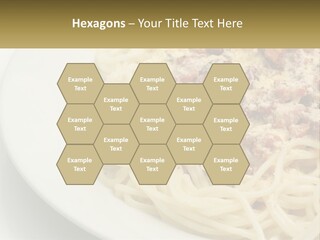 Carbonara Sauce Dinner Plate PowerPoint Template