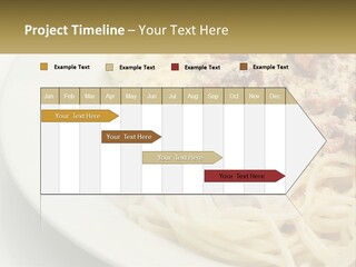 Carbonara Sauce Dinner Plate PowerPoint Template