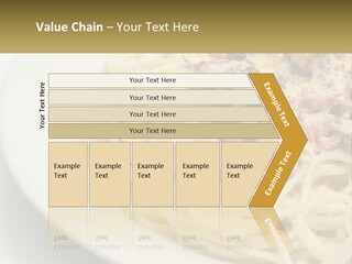 Carbonara Sauce Dinner Plate PowerPoint Template