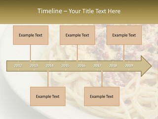 Carbonara Sauce Dinner Plate PowerPoint Template
