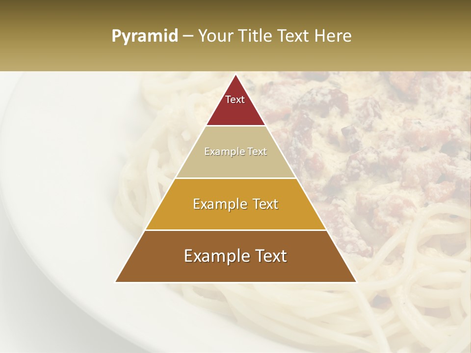 Carbonara Sauce Dinner Plate PowerPoint Template
