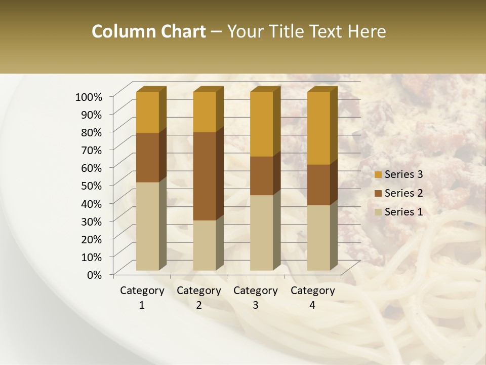 Carbonara Sauce Dinner Plate PowerPoint Template