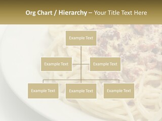 Carbonara Sauce Dinner Plate PowerPoint Template