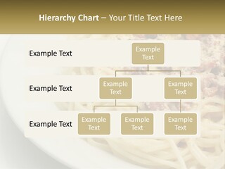 Carbonara Sauce Dinner Plate PowerPoint Template
