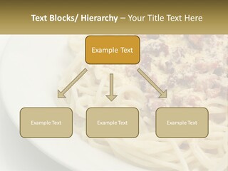 Carbonara Sauce Dinner Plate PowerPoint Template