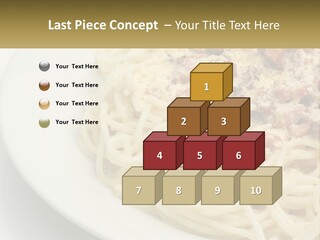 Carbonara Sauce Dinner Plate PowerPoint Template