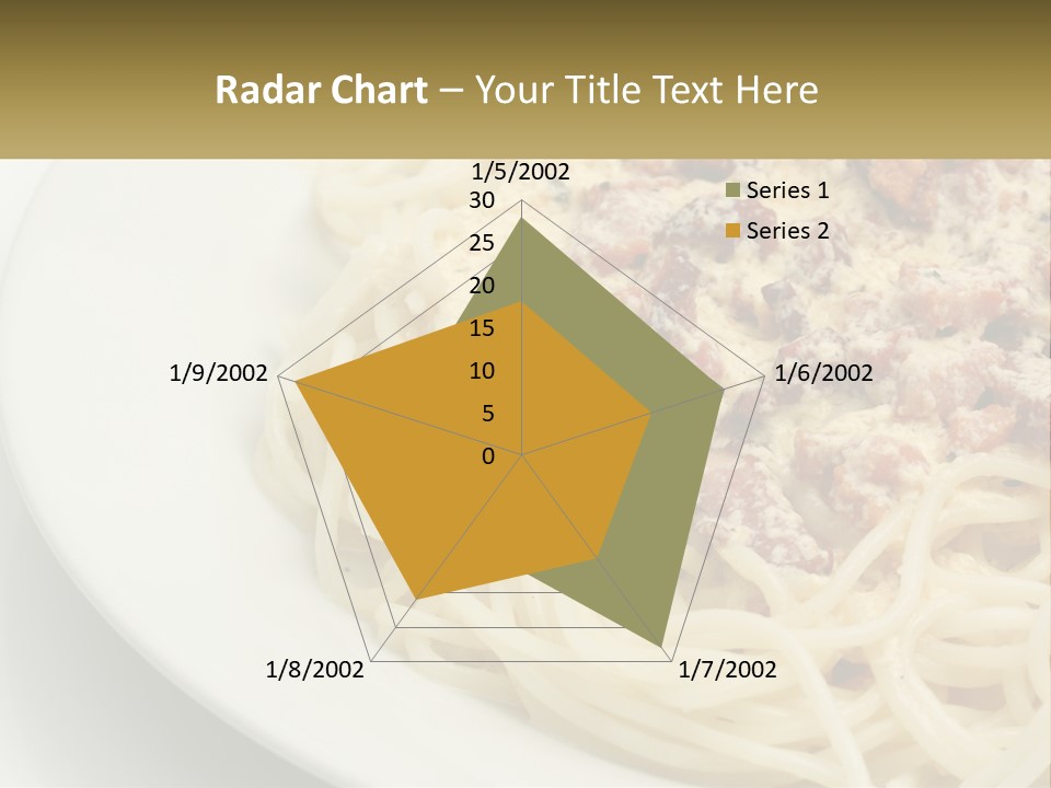 Carbonara Sauce Dinner Plate PowerPoint Template