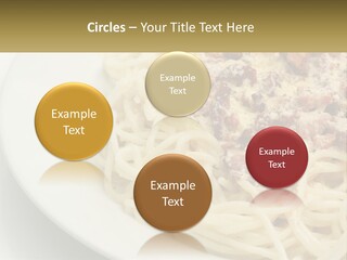 Carbonara Sauce Dinner Plate PowerPoint Template