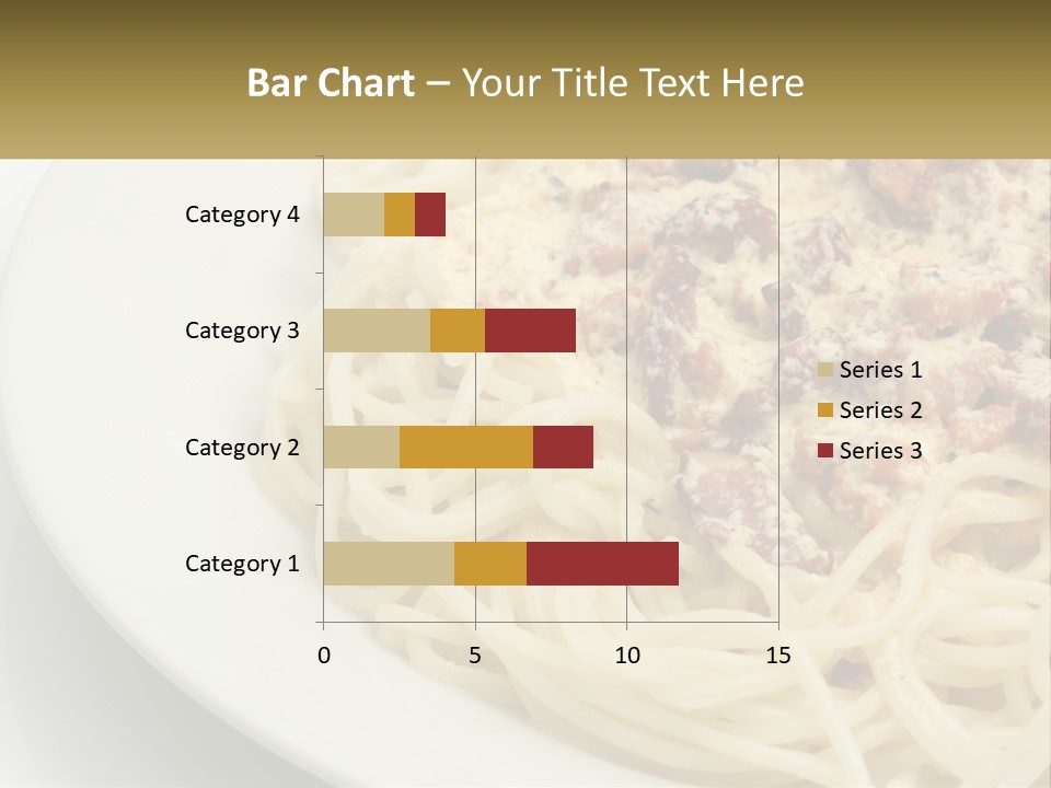 Carbonara Sauce Dinner Plate PowerPoint Template