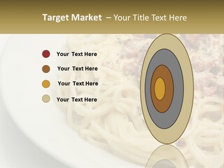 Carbonara Sauce Dinner Plate PowerPoint Template