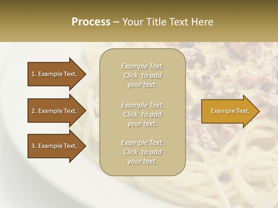 Carbonara Sauce Dinner Plate PowerPoint Template