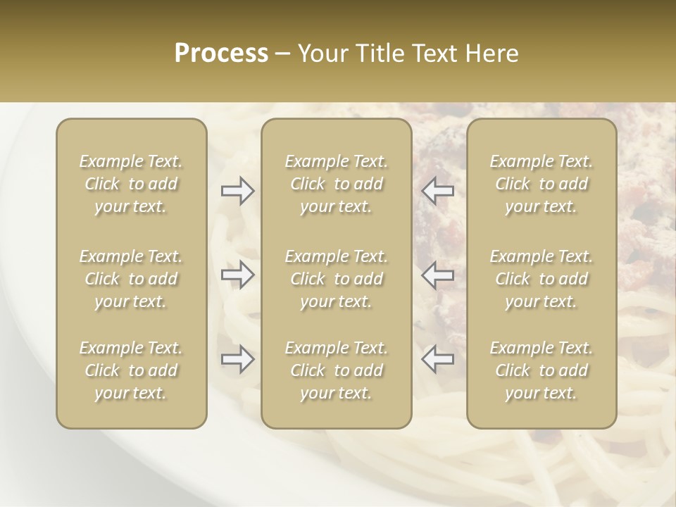 Carbonara Sauce Dinner Plate PowerPoint Template
