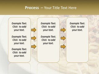 Carbonara Sauce Dinner Plate PowerPoint Template