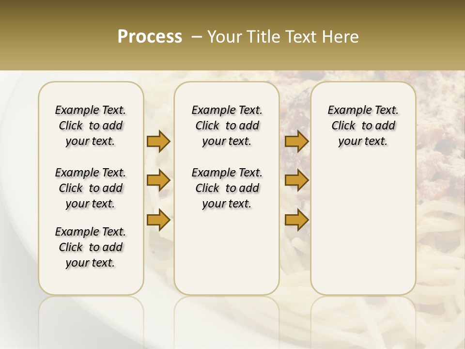 Carbonara Sauce Dinner Plate PowerPoint Template