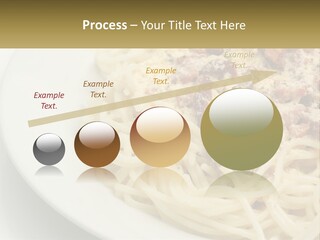 Carbonara Sauce Dinner Plate PowerPoint Template