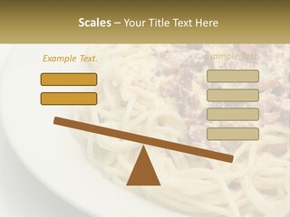 Carbonara Sauce Dinner Plate PowerPoint Template