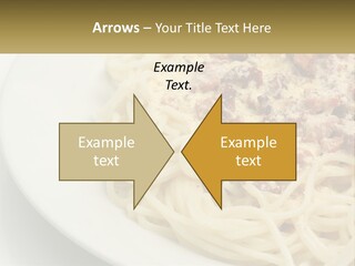 Carbonara Sauce Dinner Plate PowerPoint Template