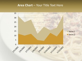 Carbonara Sauce Dinner Plate PowerPoint Template