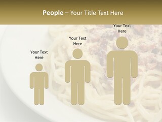 Carbonara Sauce Dinner Plate PowerPoint Template