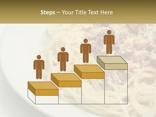 Carbonara Sauce Dinner Plate PowerPoint Template