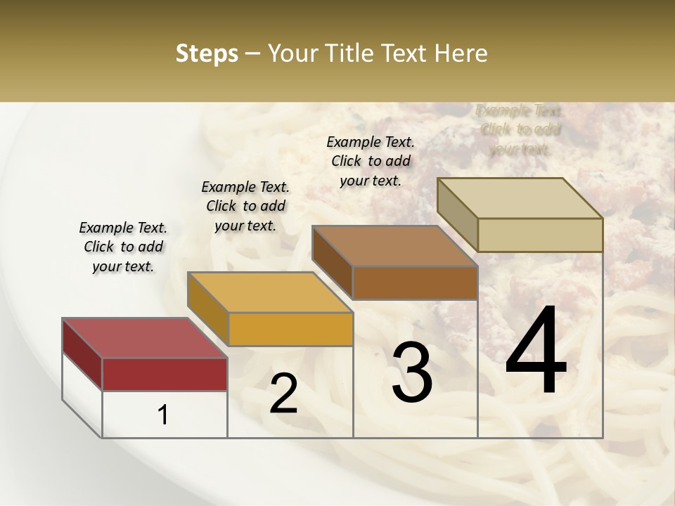 Carbonara Sauce Dinner Plate PowerPoint Template