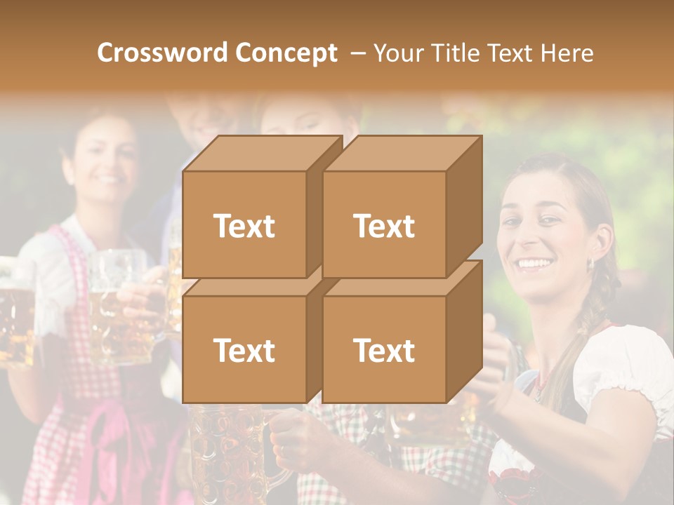 Tradition Happy Five PowerPoint Template