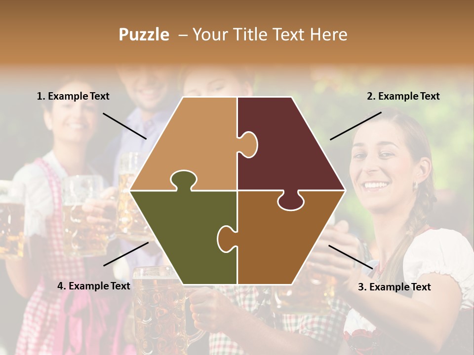 Tradition Happy Five PowerPoint Template