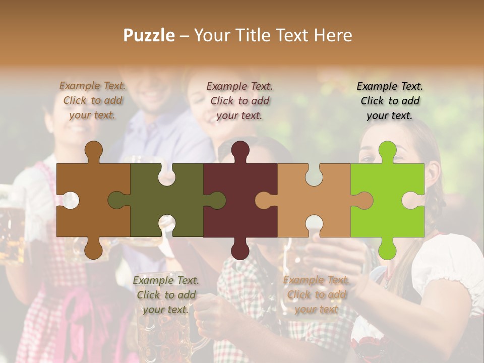 Tradition Happy Five PowerPoint Template