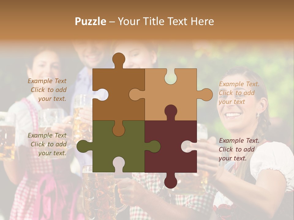 Tradition Happy Five PowerPoint Template